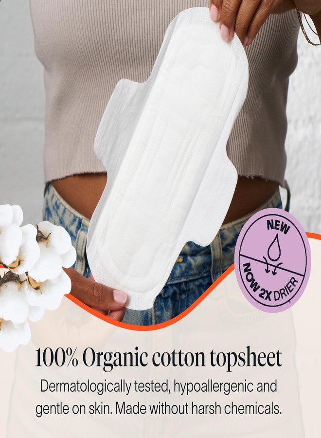 Cora 100% Organic Cotton Topsheet Pads Multipack (32 Regular, 14 Overnight Pads) - Image 2